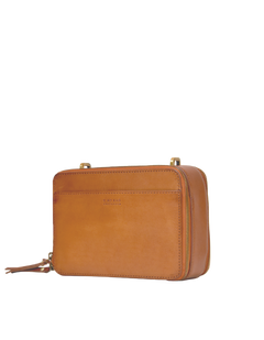 Bee's Box Bag Cognac Classic Leather