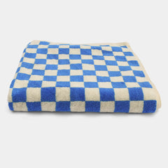 Homehagen Check Bath Towel Aqua Blue