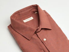 Flanel shirt castanio terracotta