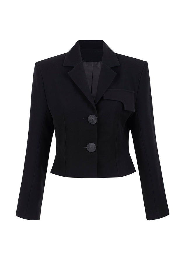 Janet Cropped Cinched Jacket