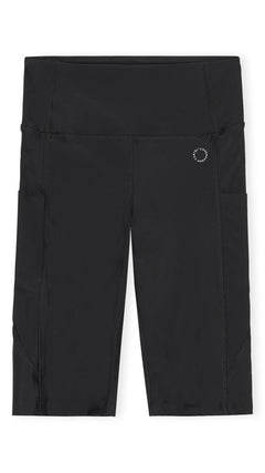 Center High-Waist Biker Shorts Nero