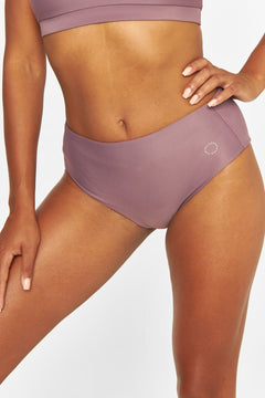 Ubud Bikinibroekje met hoge taille Plum