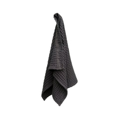 Big Waffle Hand Towel Dark Grey