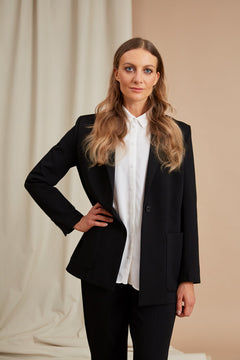 Emmy gebreide blazer zwartste