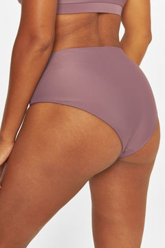 Ubud Bikinibroekje met hoge taille Plum