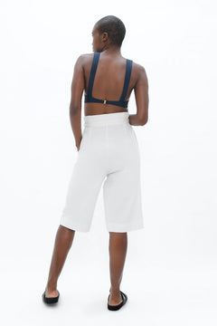 Florence Flr Knie Pants White Dove