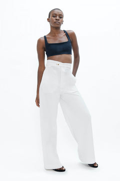 Florence Flr Pants White Dove