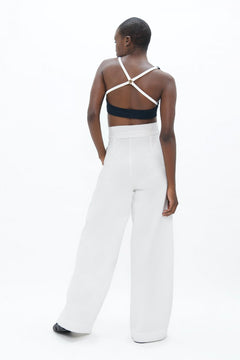 Florence Flr Pants White Dove