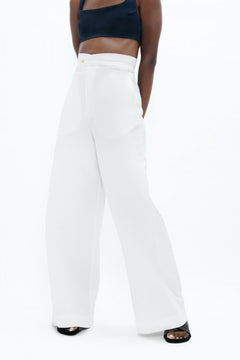 Florence Flr Pants White Dove