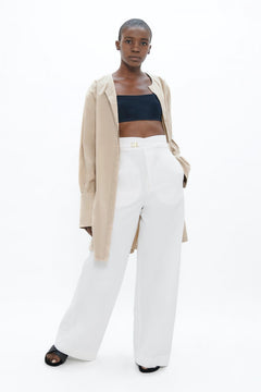 Florence Flr Pants White Dove