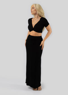 Camille Maxi Skirt Black