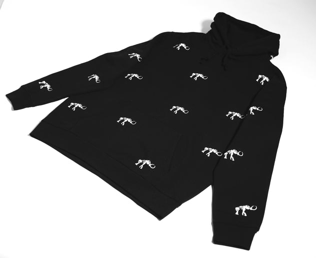 Mammoth II | Oversized zwarte hoodie