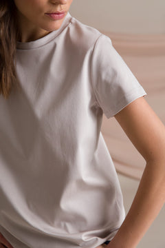 Katrina Organic Cotton T-Shirt Pearl Gray