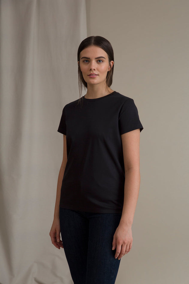 Katrina Organic Cotton T-shirt zwartste