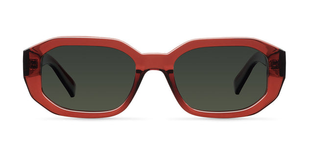 Kessie Sunglasses Maroon Olive