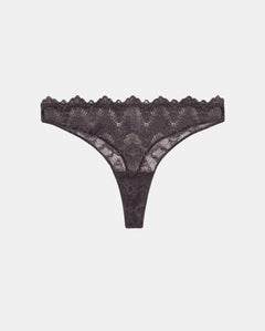 Lace Thong Grey