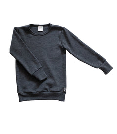 Merino Wool Shirt Dark Grey