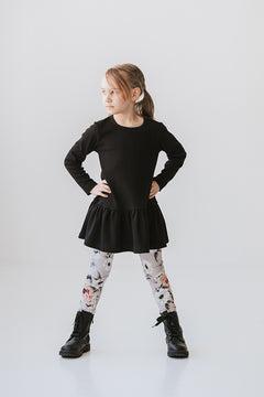 Kinder Jersey legging Leinikki Lavendel