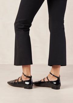 Luke Leather Ballet Flats Onix Black