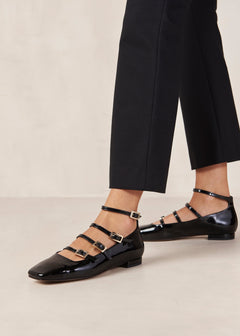 Luke Leather Ballet Flats Onix Black