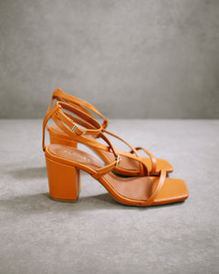 Manhattan Spritz Heel Sandal Orange