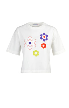 Marla T-shirt White Space Bloemen