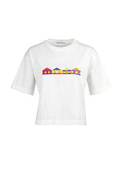 Marla T-Shirt Wit Huizen