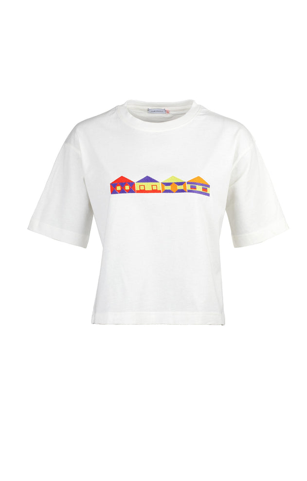 Marla T-Shirt Wit Huizen