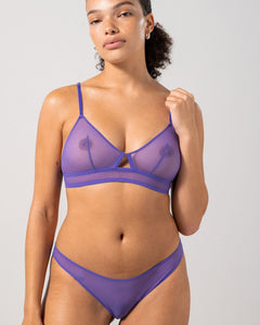 Mesh Bikinislip Lila