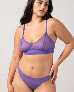 Mesh string lila