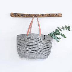 Kiondo Shopper Basket Light Grey Open Weave M