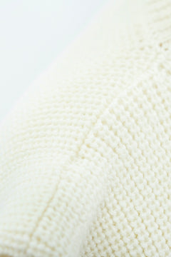 Napoli Nap - High Neck gebreide top - White -Xs