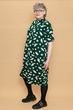 Alppiruusu Merino Wool Dress Green