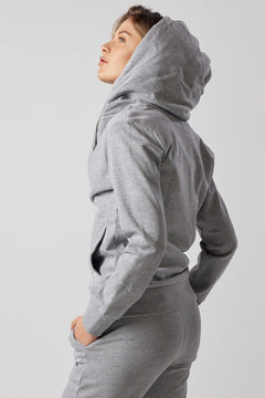 Women's Set With Zippered Hoodie And Joggers Grey