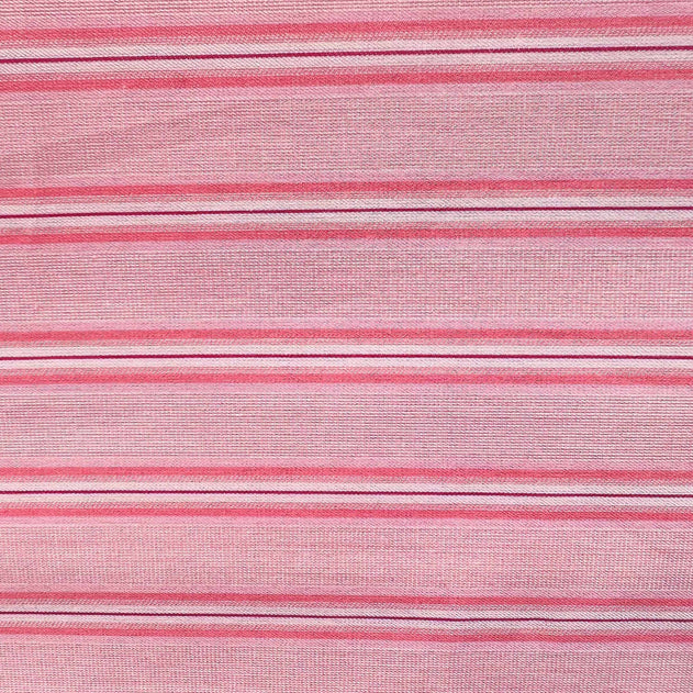 Katoenen Percale Stripe Kussenhoes Roze Shirt Stripe