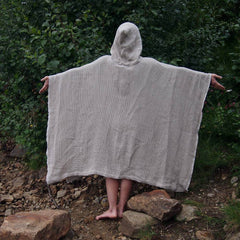 Pielpa poncho handdoek hennepwafel