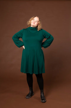 Puffi Merino Dress Green