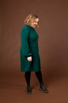 Puffi Merino Dress Green