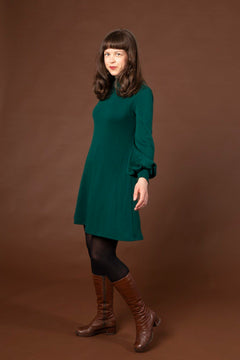 Puffi Merino Dress Green