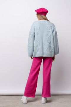 Rosa Short Cardigan Light Blue