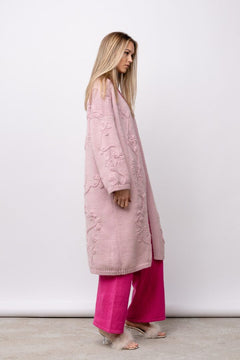 Rosa Long Cardigan Light Pink