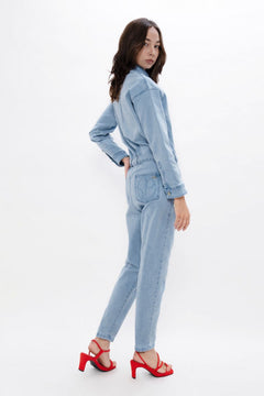 San Francisco SFO Denim Boilersuit Sky