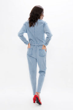 San Francisco SFO Denim Boilersuit Sky