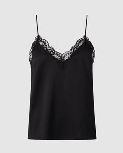 Silk Lace Camisole Black