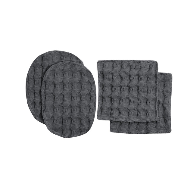 Big Waffle Makeup Pads Dark Grey