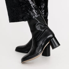 Joya Heeled Ankle Boots Black