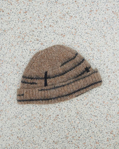 Raštų Alpaca Wool Beanie Buckwheat & Blue