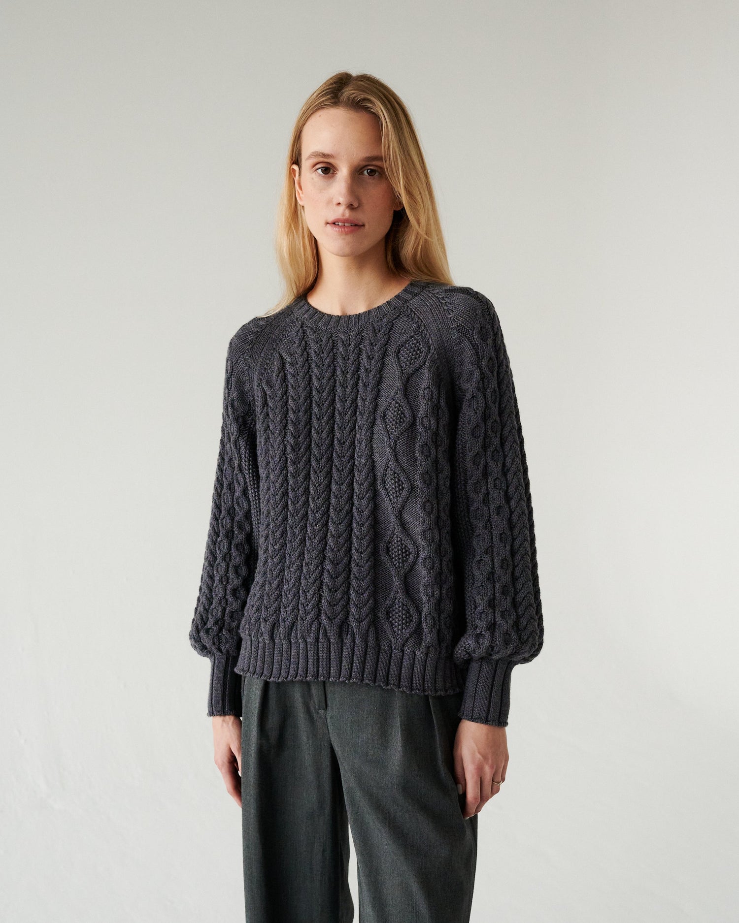 Harmonija Merino Wol Trui Rook