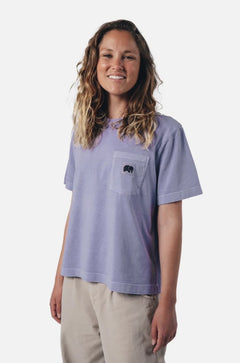 Garceta pigment met dames geverfde t-shirt lavendel