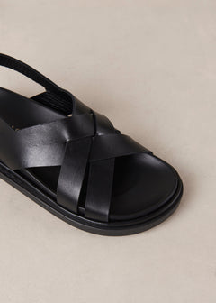 Trunca Leather Sandals Black